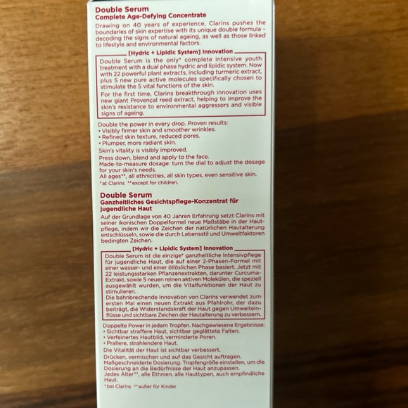 Brand new in box Clarins Double Serum anti aging (75ml) - Picture 10 of 14